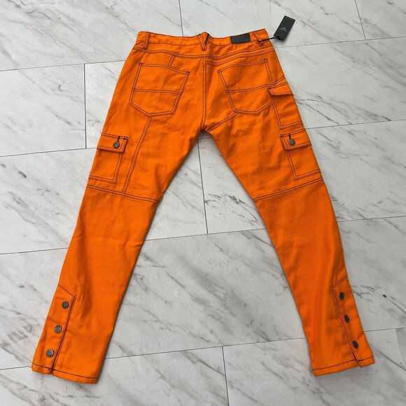 AKINGS Kyle Snap Cargo Pants (Orange - Size 36) - Picture 2 of 7